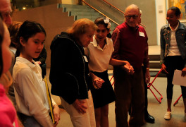 Sophie and GD at the Sweet Readers Folk Art pilot.